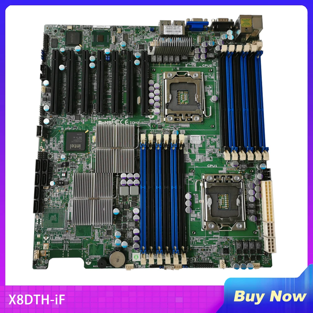 

X8DTH-IF For Supermicro Server Motherboard Xeon Processor 5600/5500 Series DDR3 SATA2 PCI-E 2.0 Dual-Port Gigabit Ethernet IPMI