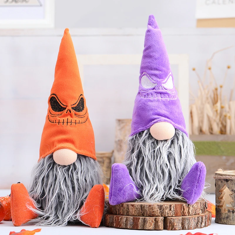 

Halloween Gnome Plush Doll Faceless Doll Party Props with Hooded Doll Home Table Halloween Gnomes Decor For Home ALS88