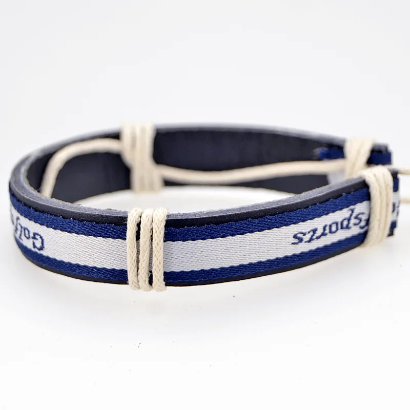 ABL124(1) Модный этнический фольклорный плетеный браслет из коровьей кожи и хлопка