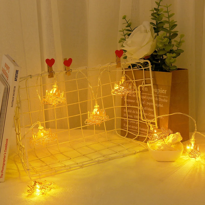 

Ramadan Festival Castle LED Night Lights Party Garden Decoration String Lights Ornaments P7Ding