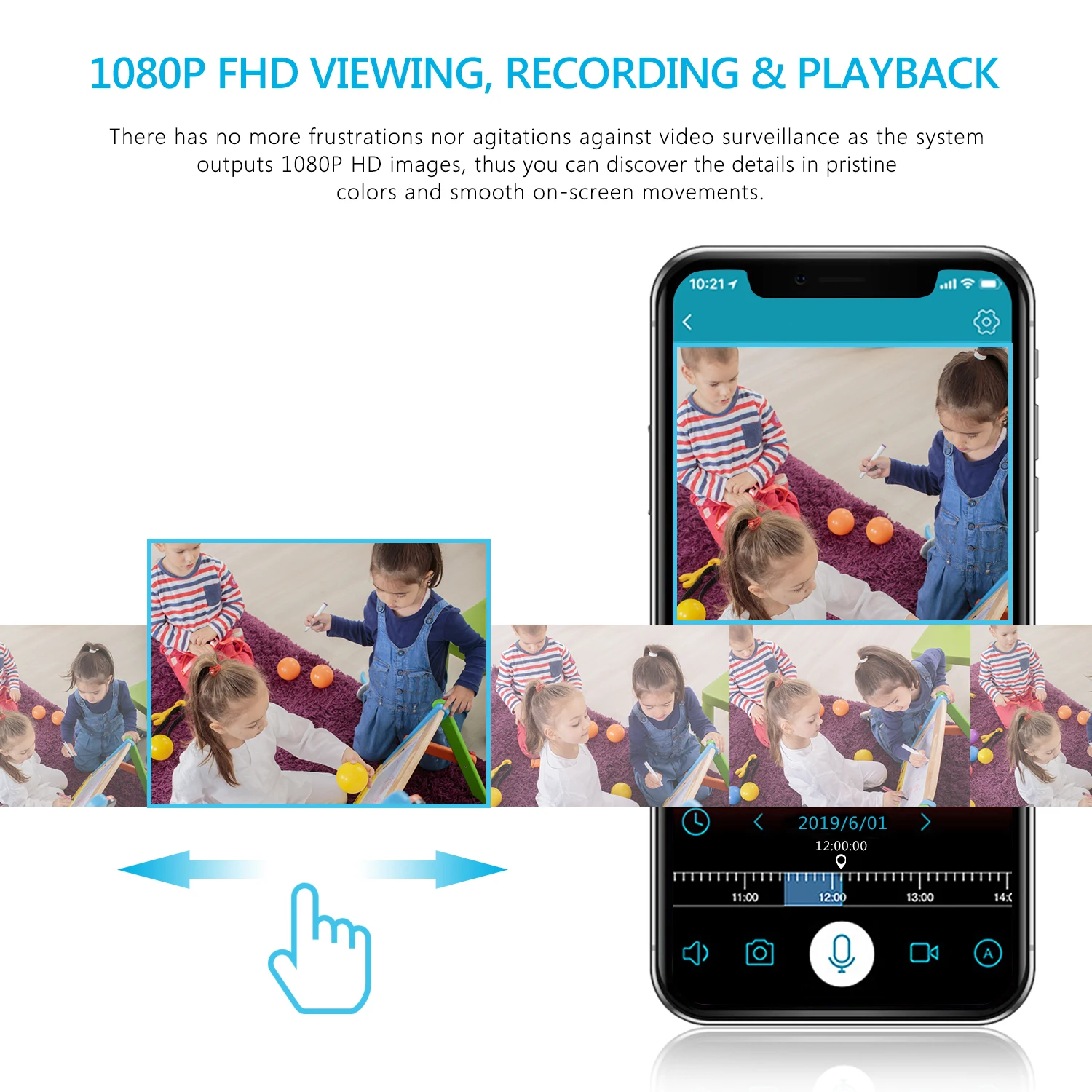 ANNKE 8CH 1080P FHD беспроводная система безопасности видео 12 дюймов ЖК-экран NVR 4 шт. 2MP Пуля IP камера Открытый комплект системы охранного видеонаблюдения