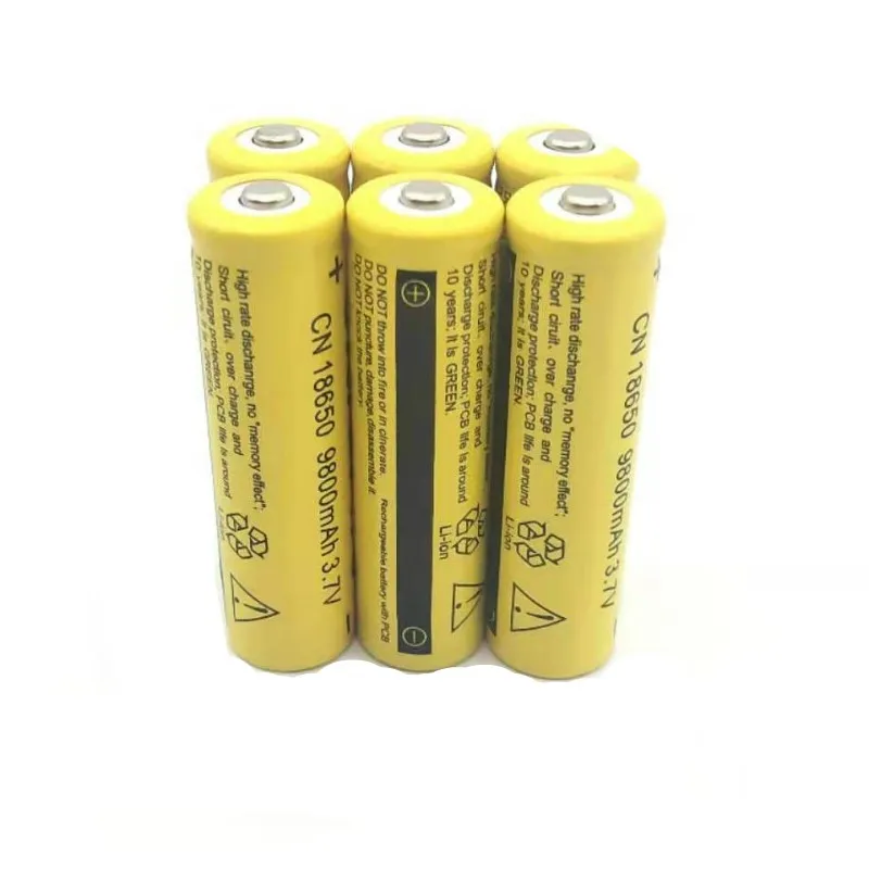 16 шт аккумулятор 18650 9800mAh 3,7 V Аккумулятор для 18650 power bank DIY фонарик