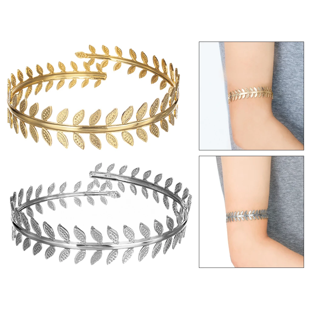 

Roman Laurel Leaf Upper Arm Jewlery Bracelet Beach Summer Armband Ajdustable
