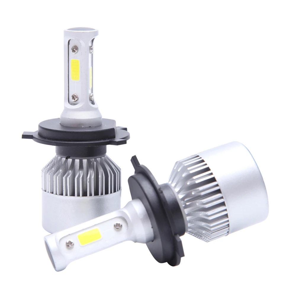 

1 Pair Super Bright LED Headlights White Light H1/H7/9005/9006/H4/H13/H11 70W 6500K Car Driving Bulbs 8000LM/Each Bulb High low