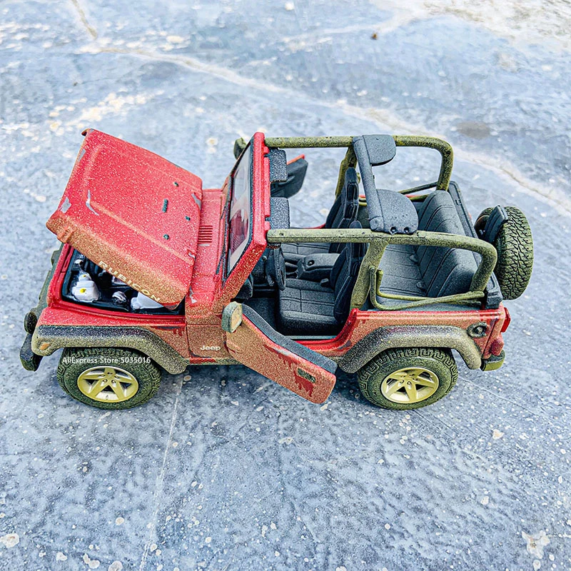 

Maisto 1:27 Old Jeep Wrangler simulation alloy car model crafts decoration collection toy tools gift