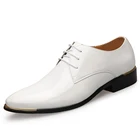 Новинка 2021, мужские качественные туфли из лакированной кожи, белые свадебные туфли, черные кожаные мягкие мужские классические туфли