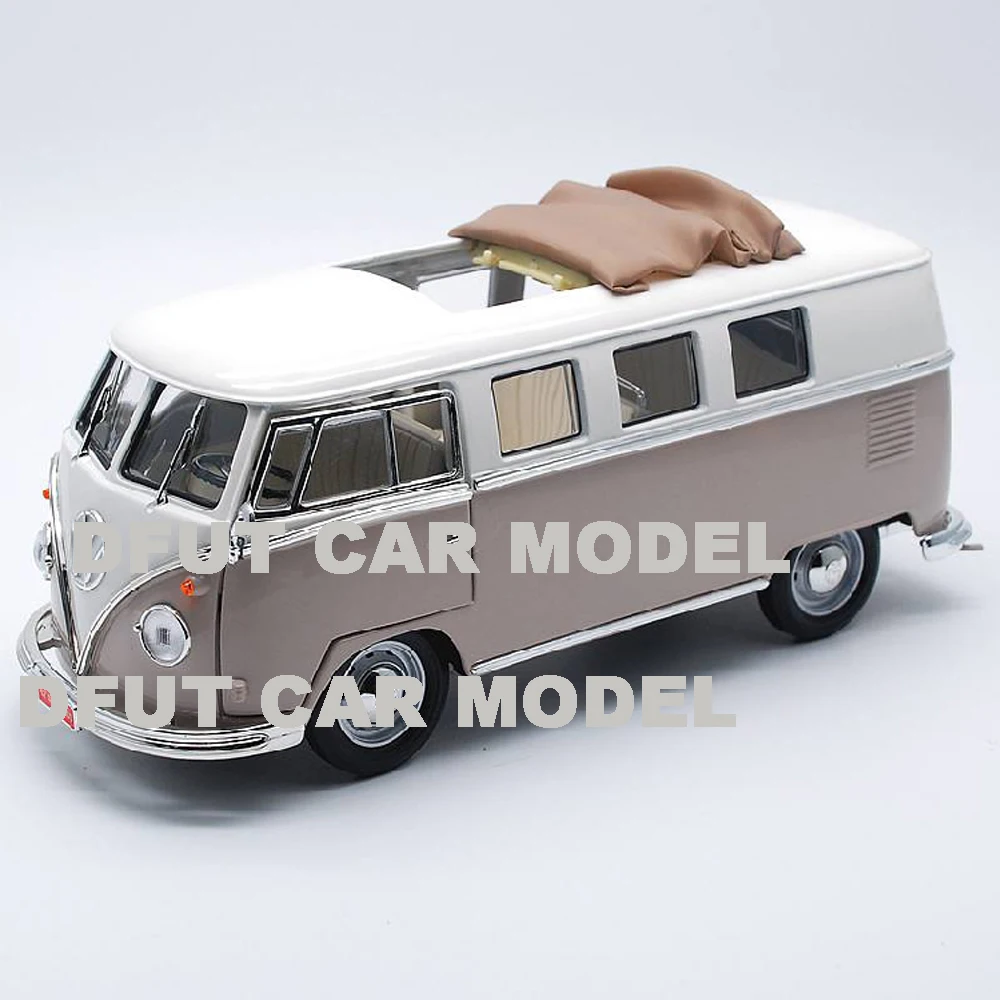1:18 Литой автобус T1 модель автомобиля игрушки для детей коллекция рождественских