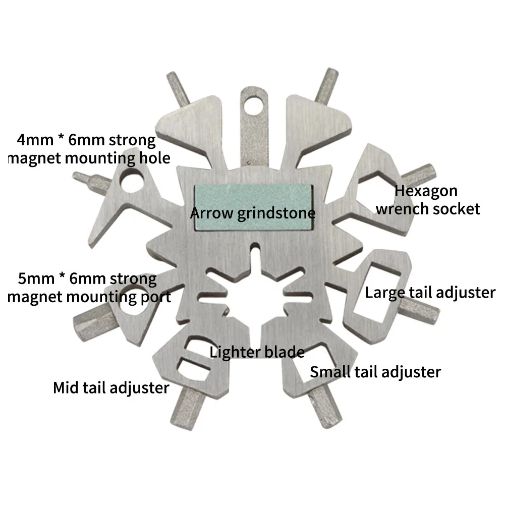 С кольцом для ключей гаечный ключ Nock Регулировка стрельбы из лука нержавеющая