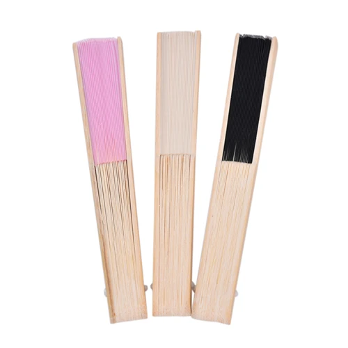 Лидер продаж 1 шт. Ручной Веер из бамбукового шелка в элегантной подарочной