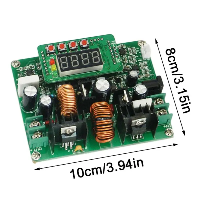 

D3806 CNC DC Constant Current Power Supply Step Down Module Voltage Ammeter Board 10-40V to DC 0-38V
