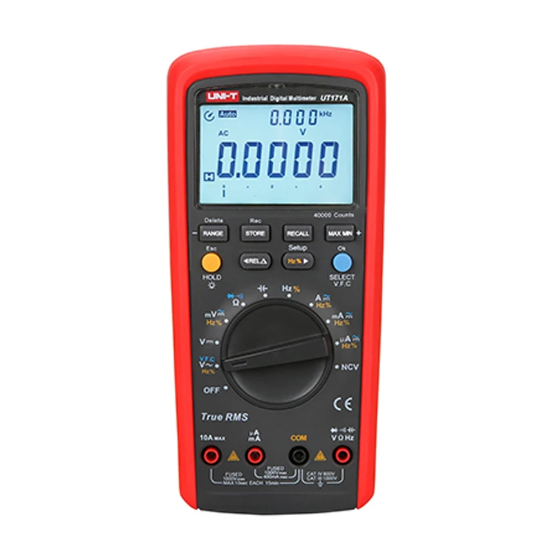 UNI T UT171A Промышленный Цифровой мультиметр True RMS/VFC/функция NCV/USB связь/хранилище