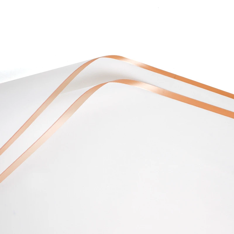 5 шт. водонепроницаемые бумажные аксессуары для упаковки цветов с золотыми