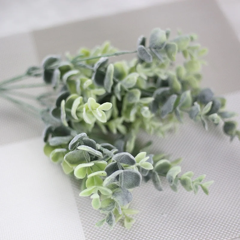 Fake Flowers Money Leaf Planting Hair Eucalyptus With Grass Artificial Wholesale Wedding Decor | Дом и сад