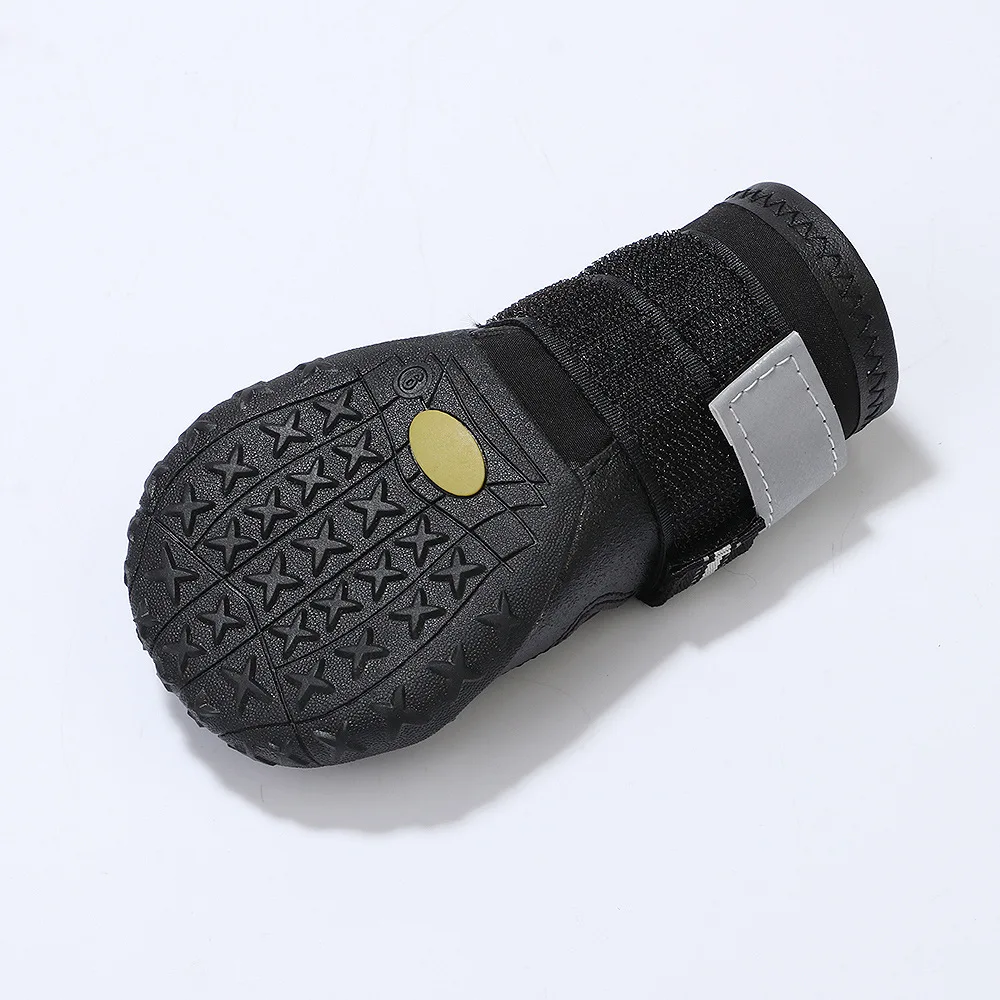 Обувь для собак Светоотражающие носки домашних животных 4 шт./компл. зимние