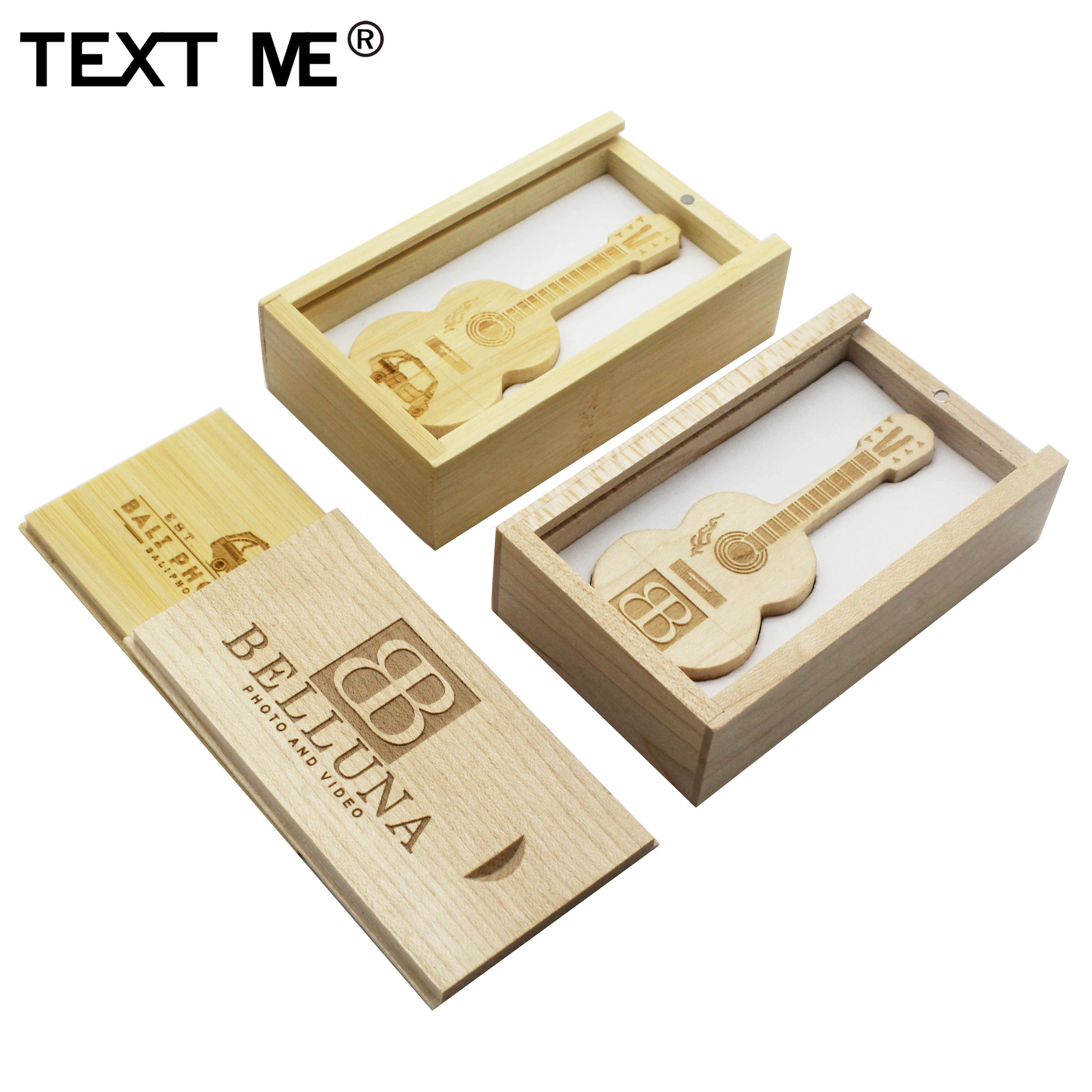 Usb флеш накопитель TEXT ME в деревянной бамбуковой коробке с логотипом 4 ГБ 8 16 32 64 usb 2 0