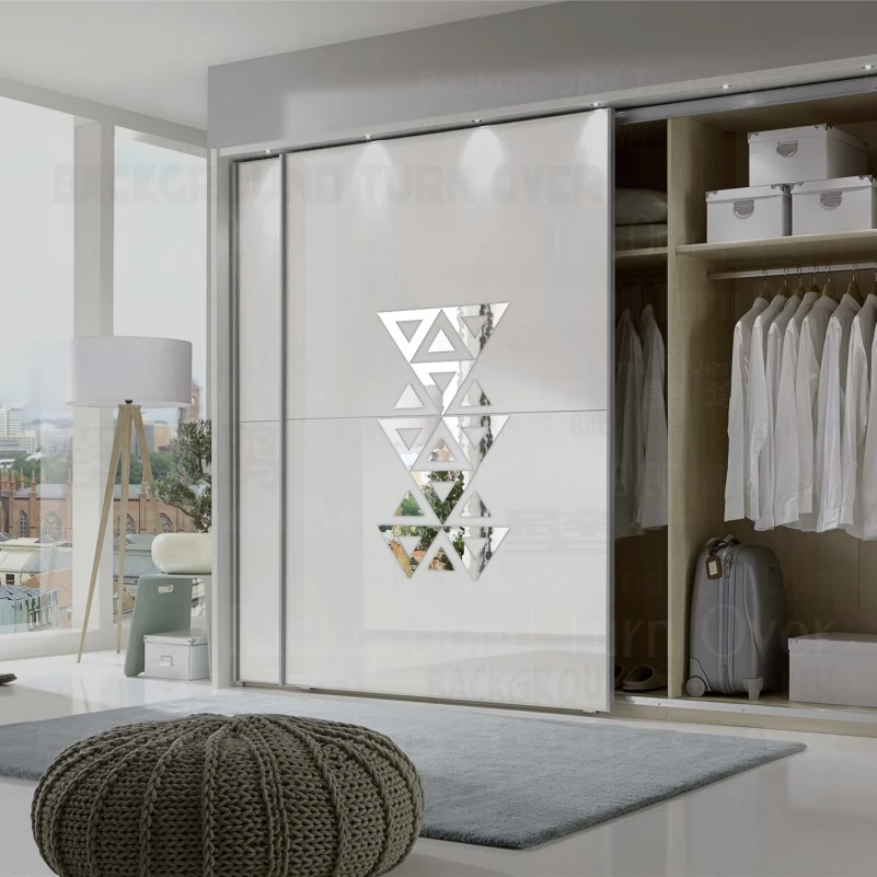 Зеркальные наклейки настенные украшение для комнаты декор ванной 3D полые