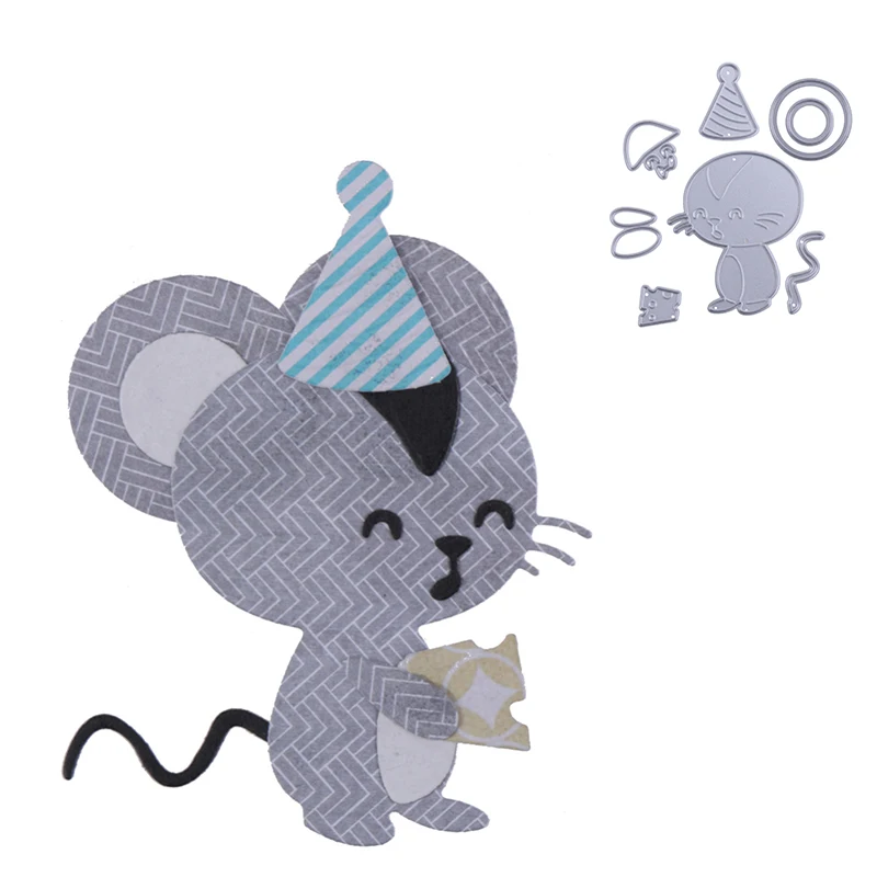 

metal cutting dies mold die cut mouse hat diy Scrapbook paper craft knife mould blade punch stencils dies embossing dies