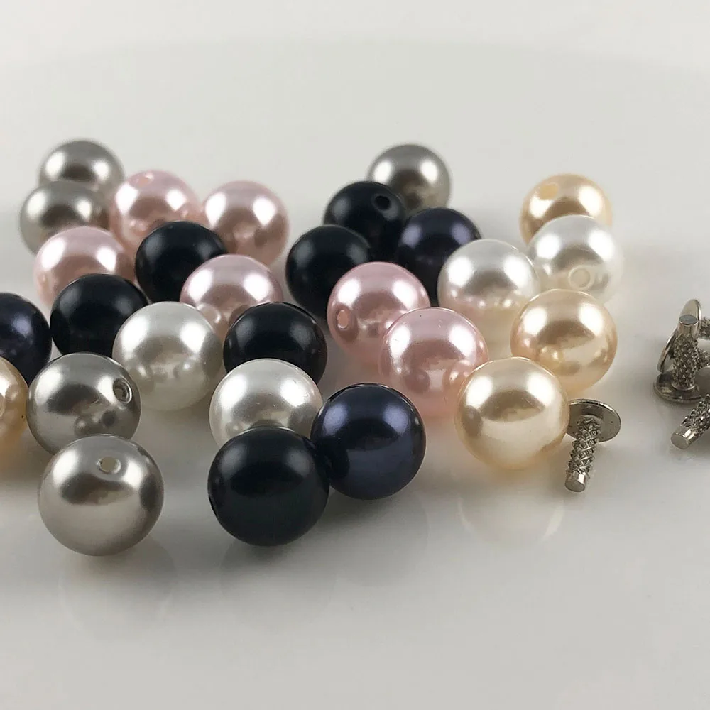 Набор украшений YORANYO круглые заклепки с имитацией жемчуга в стиле панк шипы для