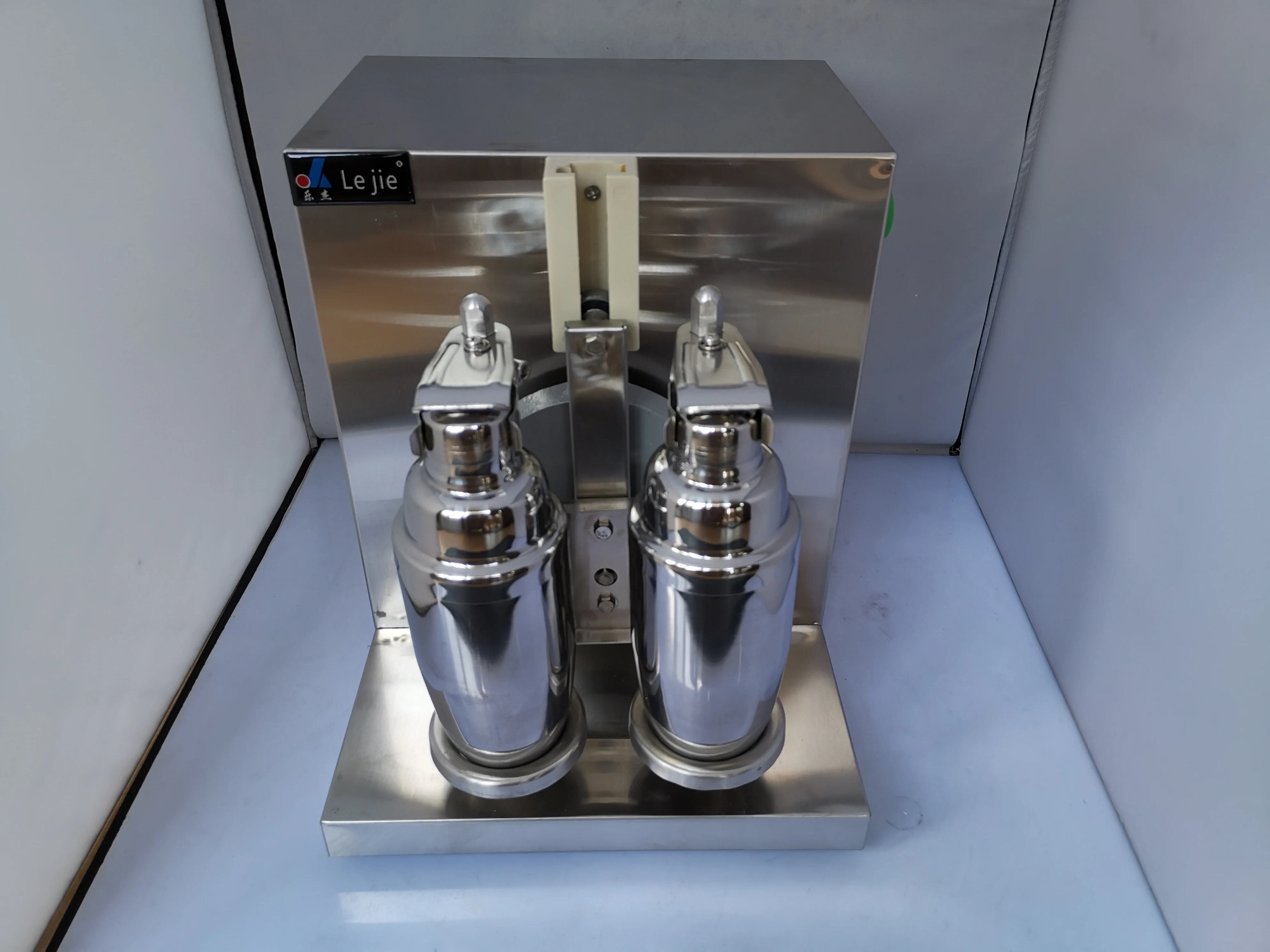 Автоматический шейкер с двойной рамой для чая и молока Вибрирующая машина + 2 шт.