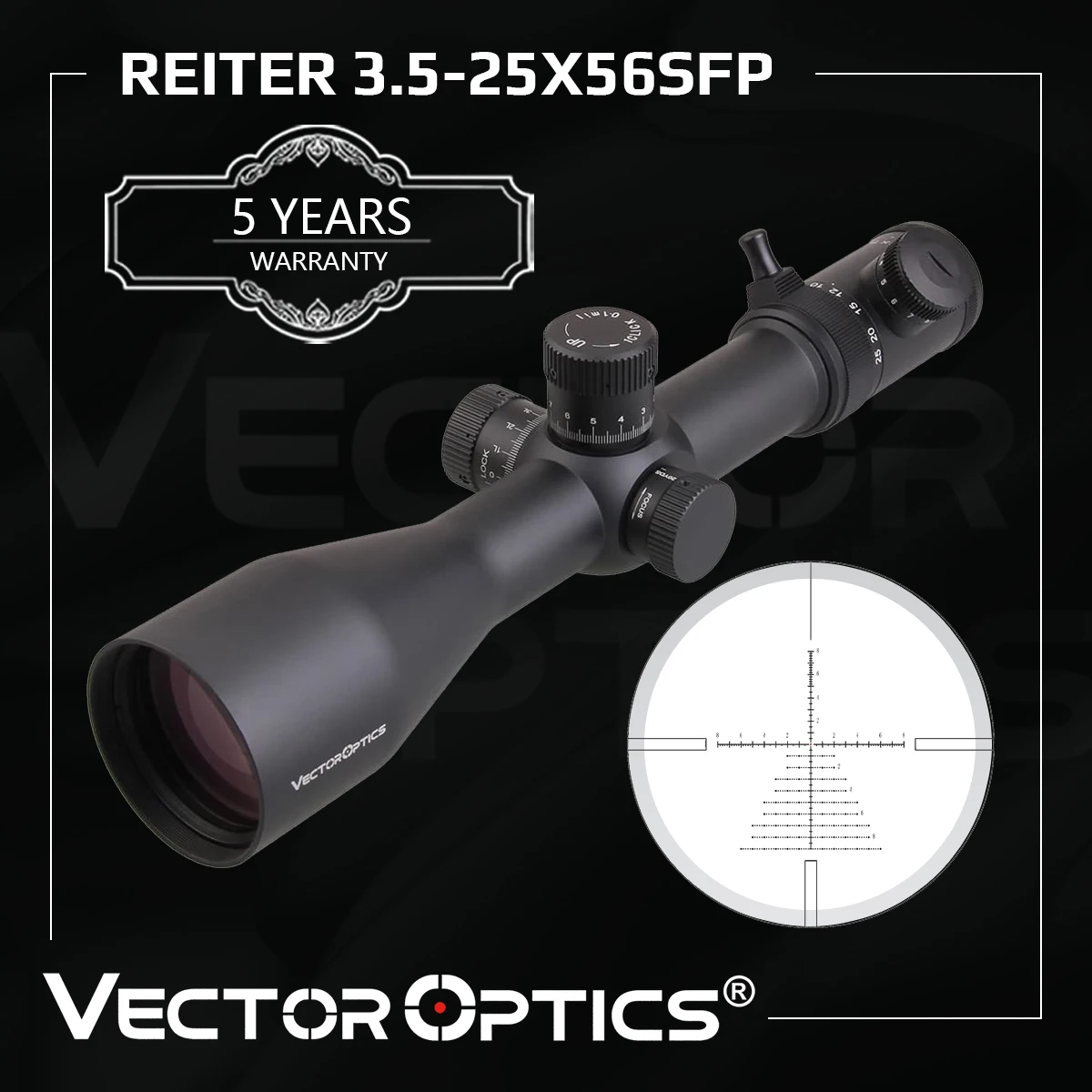 Снайперская Тактическая Винтовка Vector Optics Reiter 3 5 25x56 прицел со стеклом с