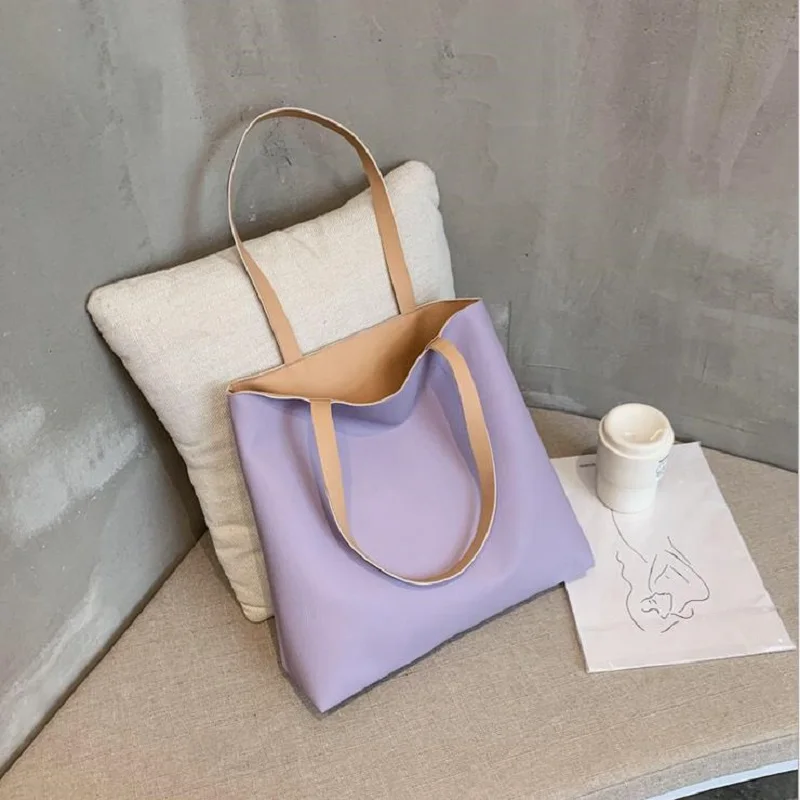 

2020 New Ladies Stylish PU Leather Wear-resistant Handbag Women Fashion Solid Color Shoulder Bag for Shopping/Daily Wear