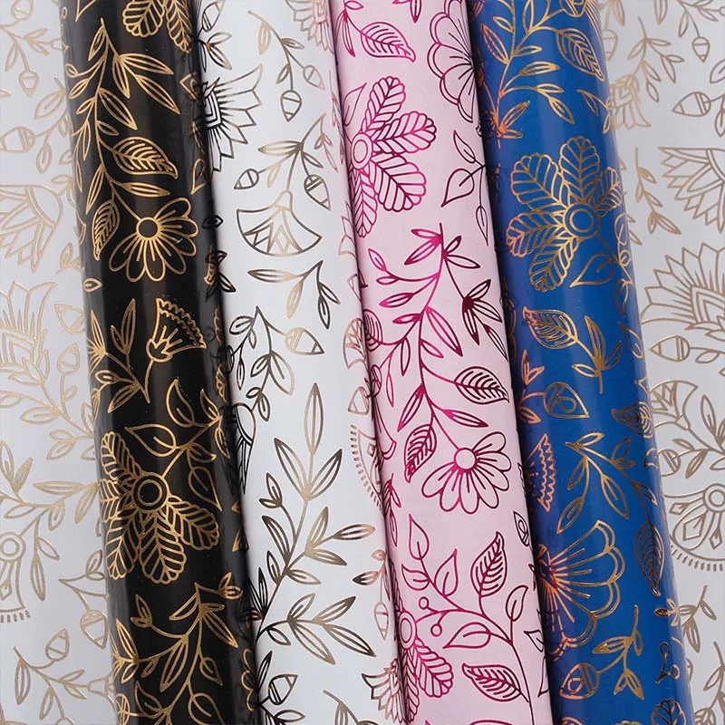 Wedding Gift Wrapping Paper Chinese Style Multi-color Flower Stamping Pattern Vintage 50cm*70cm | Дом и сад