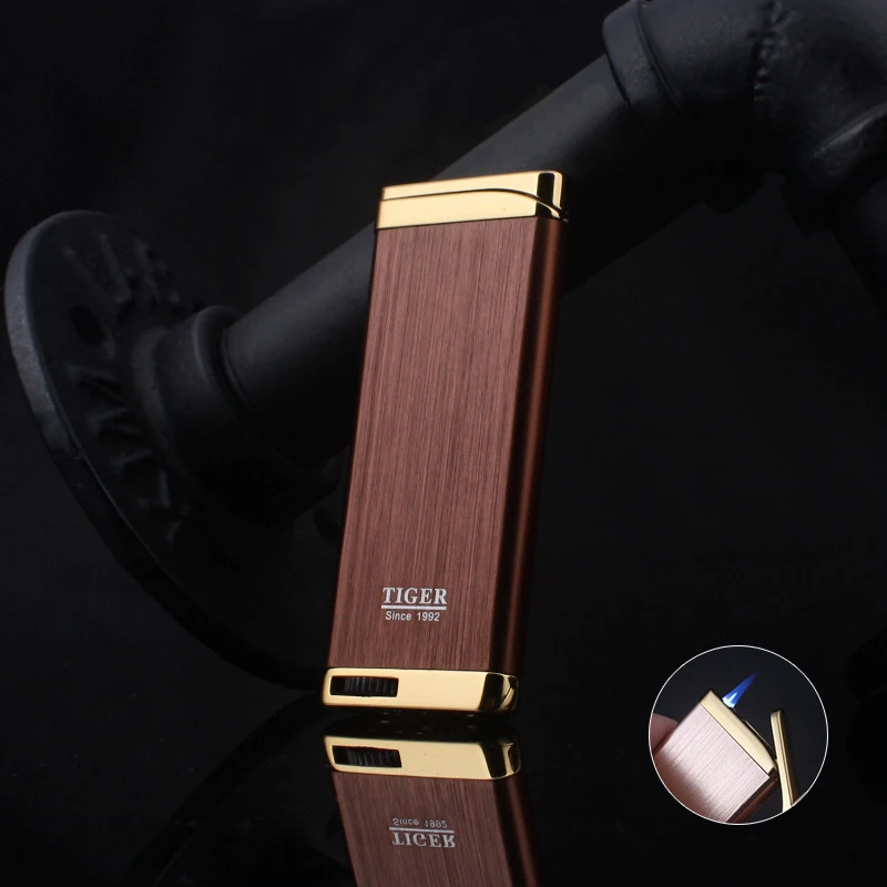 Металлический ультратонкий струйный светильник в полоску турбобутановый