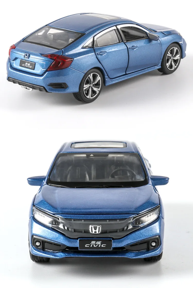 1/32 Новинка Honda Civic игрушечные машины сплав литья под давлением металлический Литье Свет Звук автомобиль игрушки для детей мальчиков Игрушки