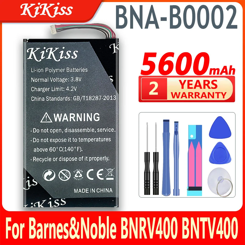 

Аккумулятор KiKiss 5600 мАч BNA-B0002 для планшета BARNES NOBLE NOOK E Book BNRV400 BNTV400 NOOK HD 7