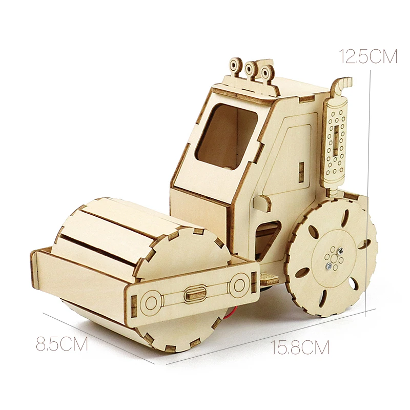 

Children Scientific Experiment Equipment Set Pupils Wooden Rollers Handmade Diy Wood Material Package Birthday Toy Kid Brain Toy