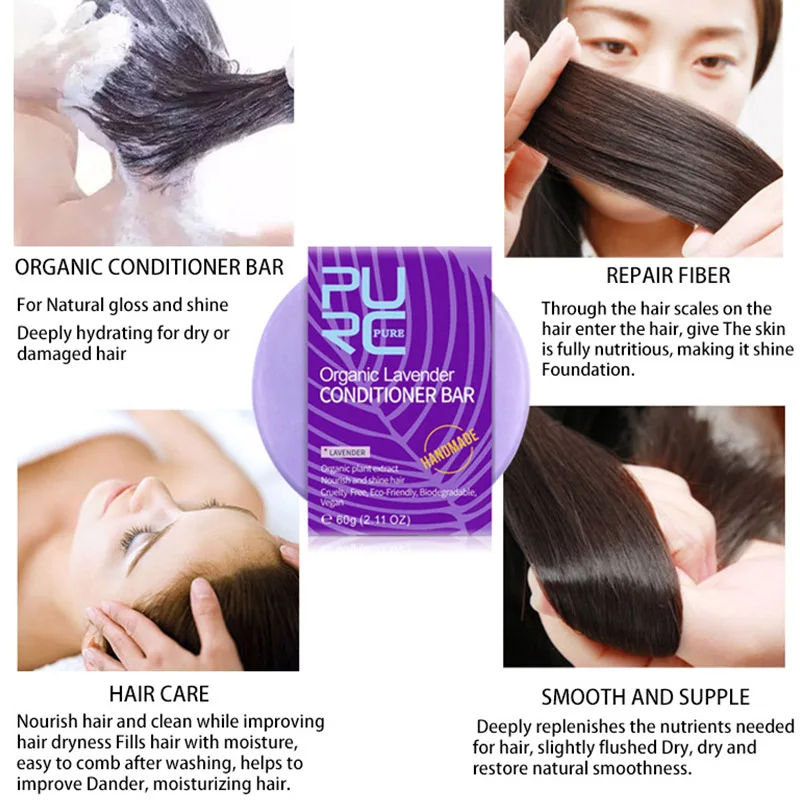 100% чистый органический Твердый шампунь без химических веществ или консервантов
