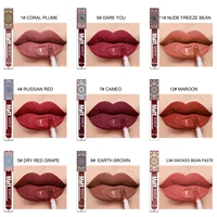 liquid lipstick makeup nude lip gloss waterproof liquid matte lipstick long lasting quick dry red lip gloss cosmetics