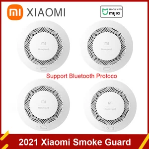 Пожарная сигнализация Xiaomi MI 2021, звуковой визуальный датчик дыма, охранный удаленный MiHome APP, смарт-управление, пожарная сигнализация, рабочий шлюз 3