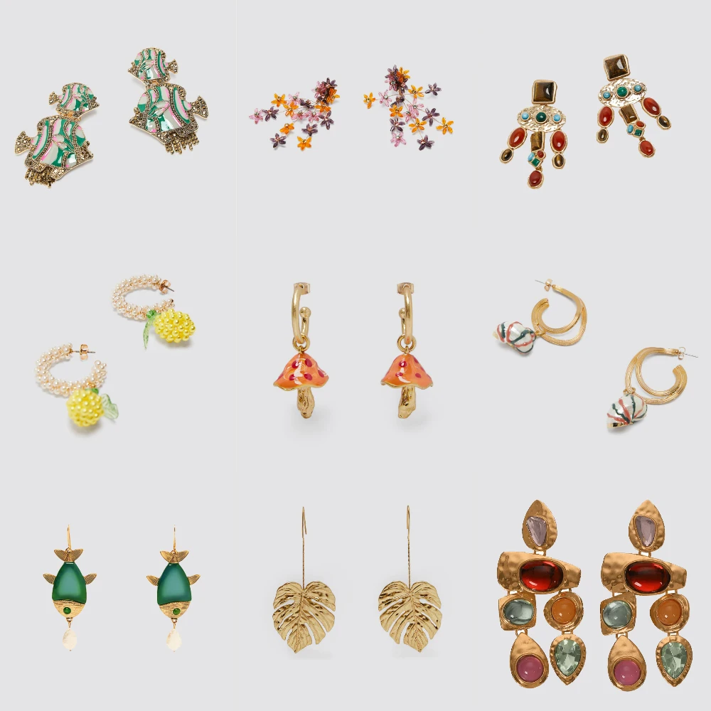 Женские длинные висячие серьги Miwens Za с геометрическим рисунком вечерние