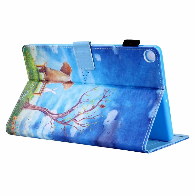 Tablet Funda Capa for Samsung Galaxy Tab A 8.0 inch 2019 SM-P200 P205 Slim Folding Flip Stand PU Leather Wallet Case Cover + pen |