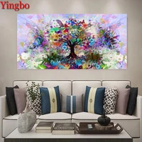 5d diy diamond painting watercolor tree painting full squareround embroidery cross stitch mosaic living room home cuadros decor