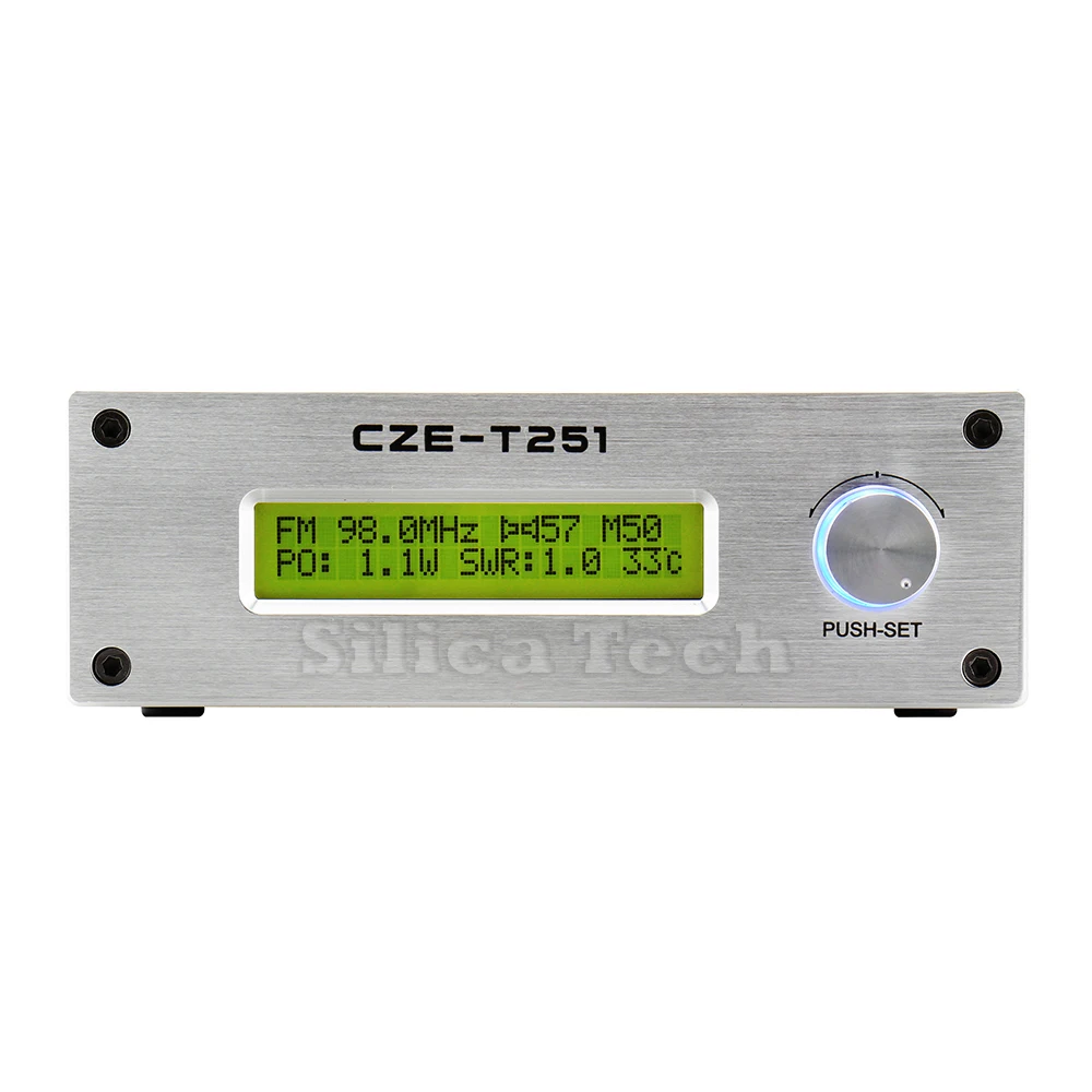 Профессиональный CZE-T251 0-25 Вт Регулируемая FM стерео передатчик hdmi прямая