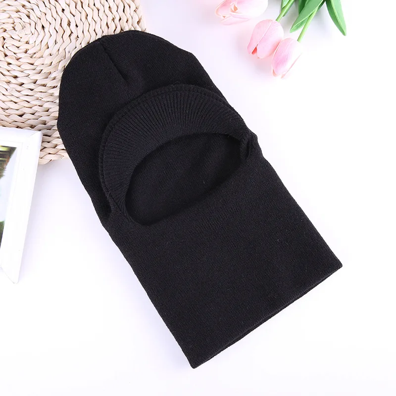 Зимняя ветрозащитная шапка с капюшоном велосипедные вязаные шапки на все лицо