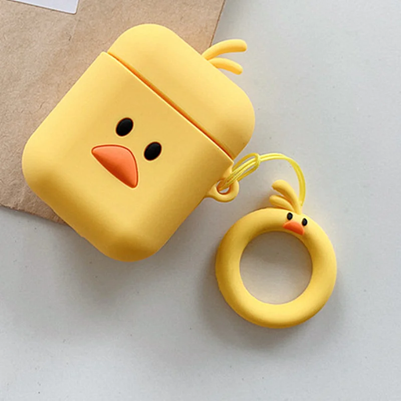 Чехол для наушников с 3D милым мультяшным рисунком Moster для Apple AirPods 2, розовый чехол, мягкий силиконовый чехол, аксессуары Airpods2, Fundas, брелок для ключей