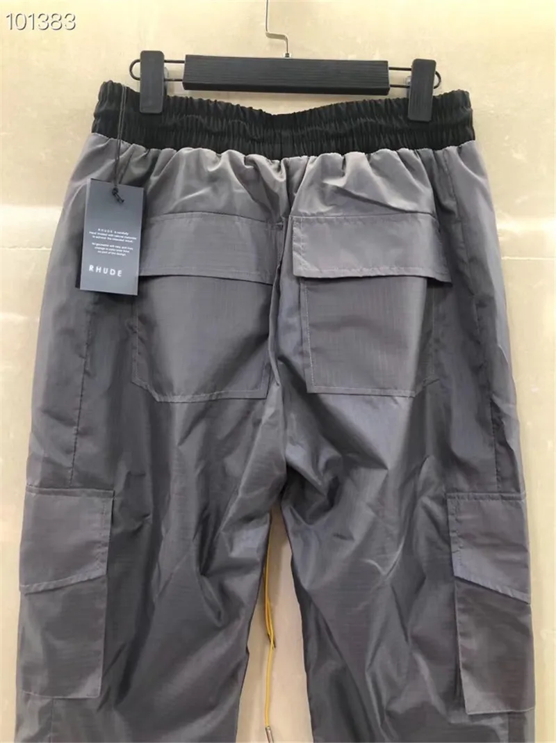 RHUDE PANTS MEN WOMEN 1:1 high quality Pants Full Length Hip hop Streetwear Mens RHUDE Trousers