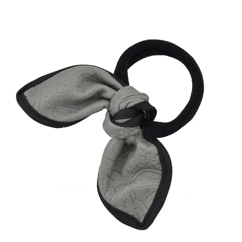 2 шт. в упаковке эластичная повязка для волос из искусственной кожи с бантом и