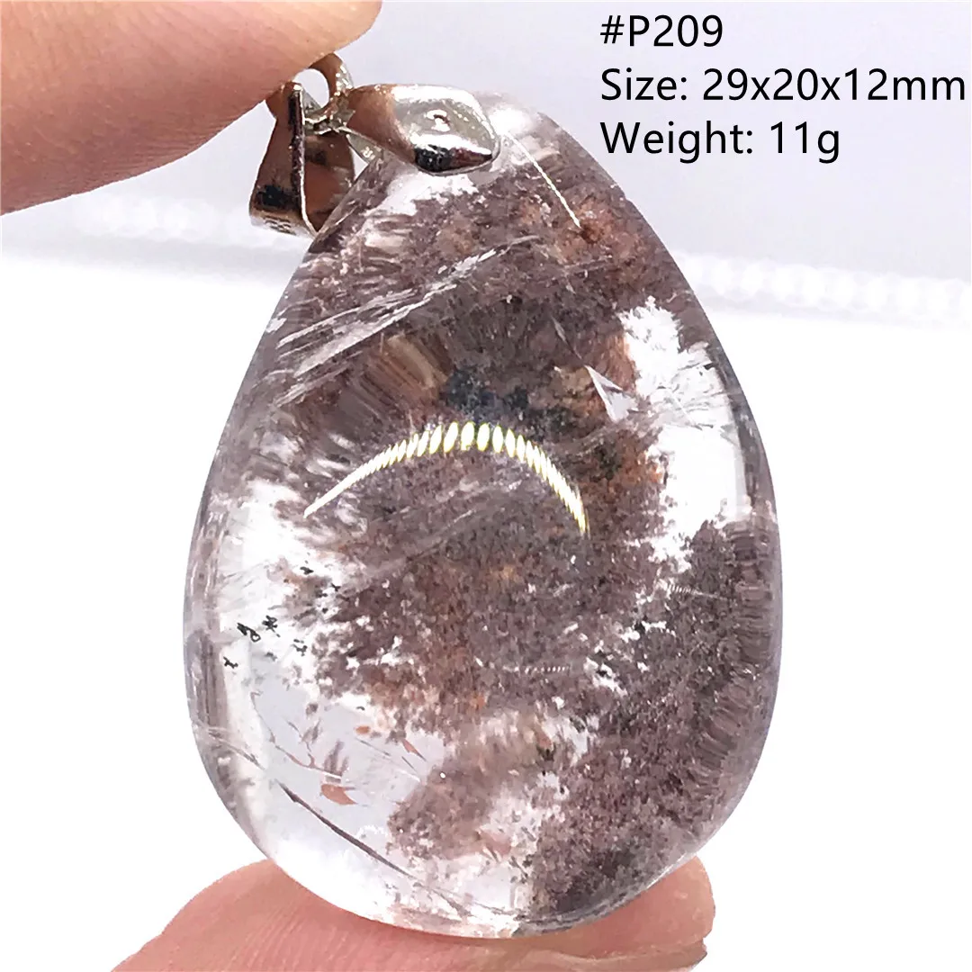

Натуральный кварцевый кулон в форме фантома для женщин, женщин и мужчин, красивые украшения для исцеления, прозрачные кристаллы, серебряные...