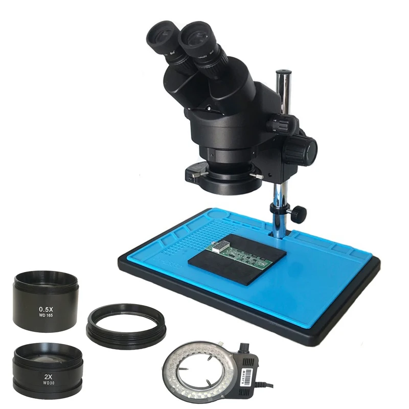 Stereo Microscope Magnification 56 Adjustable Led Lights