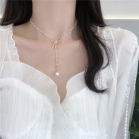 trendy women pearl necklace elegant boho imitate heart coin pendant clavicle chain summer wedding party girls 2021 long collar
