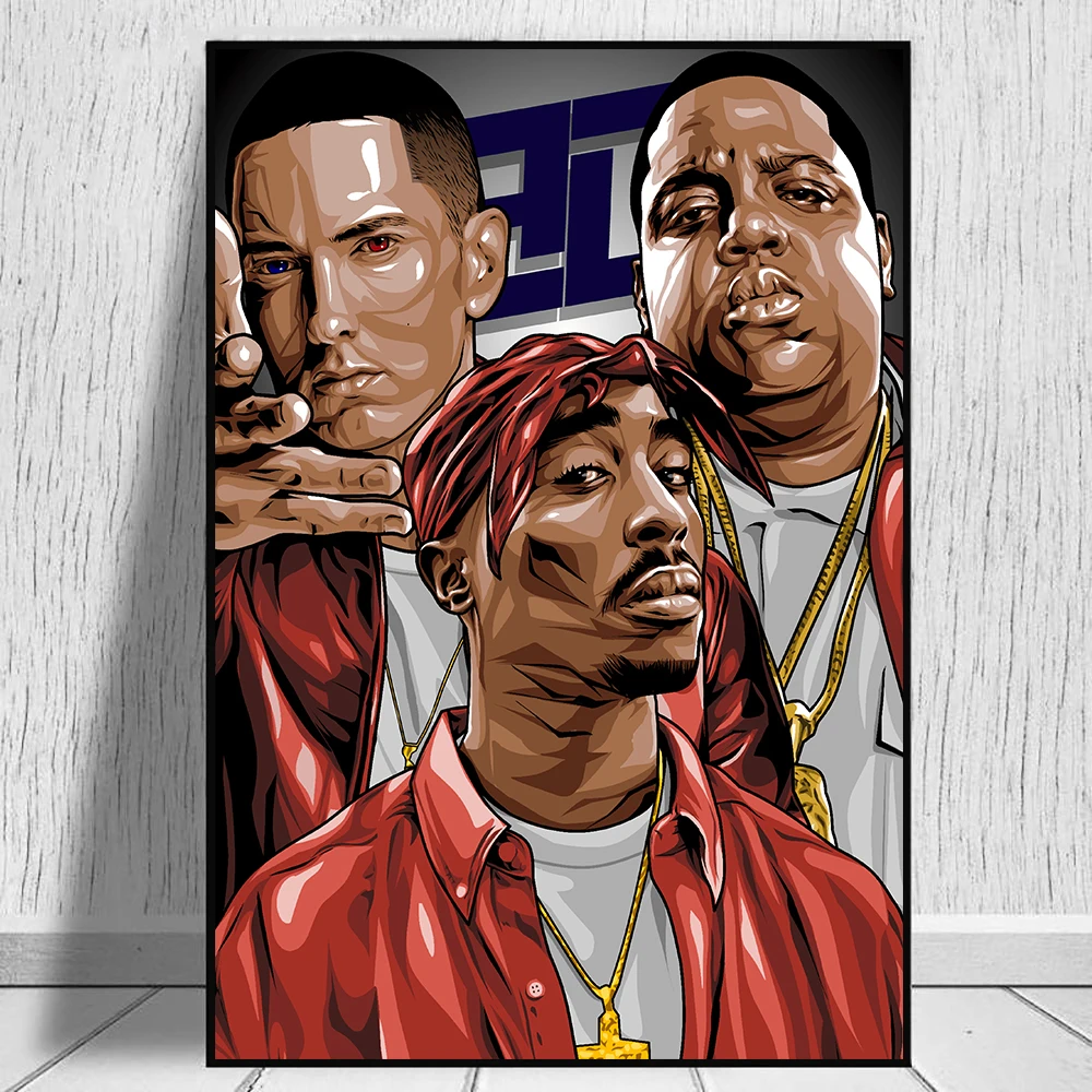 

Fashion West Coast Hip Hop Tupac Music Poster Prints Canvas Painting on Wall Art 2PAC Picture For Home Room Decor Cuadros