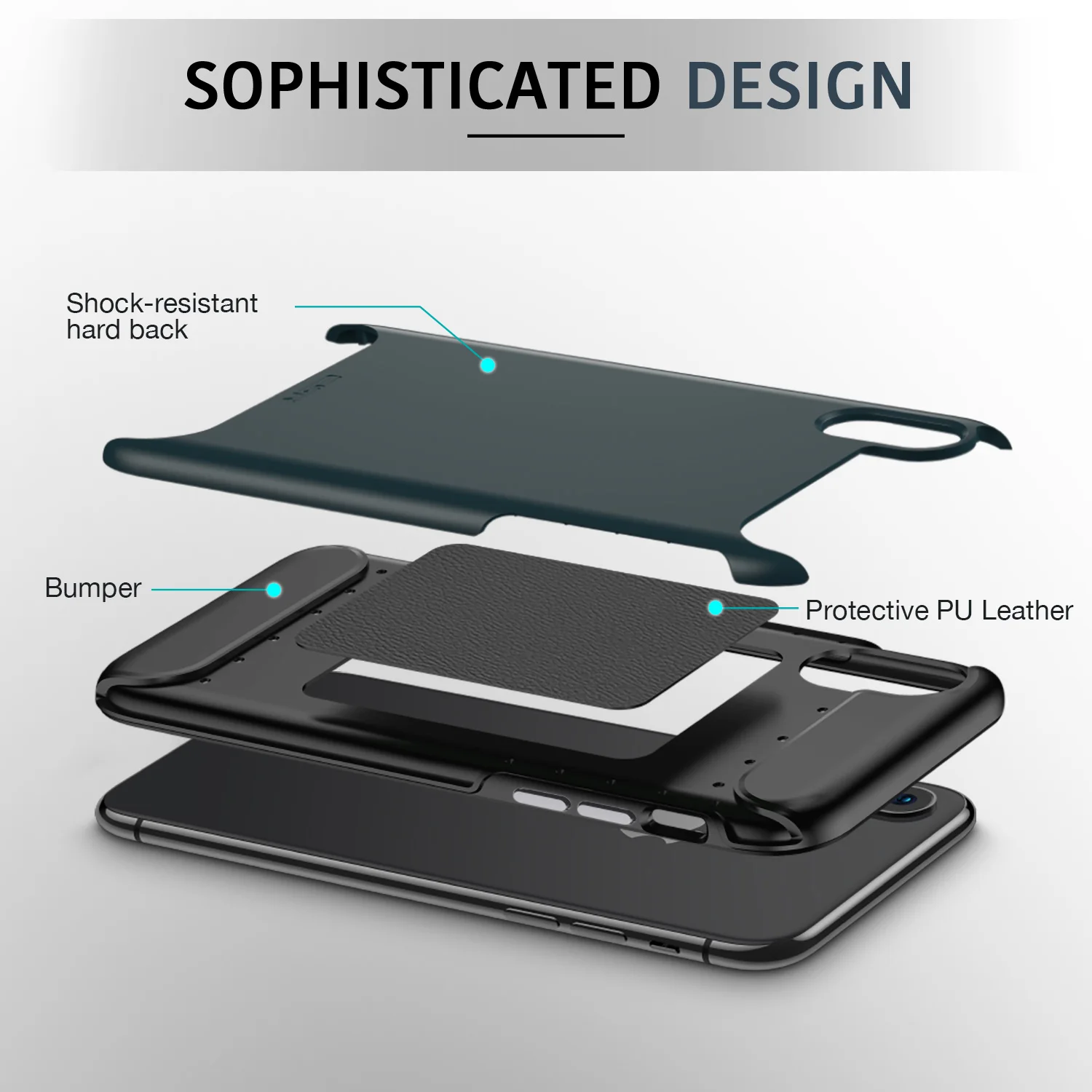 ESR Rambler Прочный сверхпрочный чехол для iPhone X/XS/XR/XS Max бампер Броня чехол 360 Защитный амортизирующий ТПУ чехол XS чехол