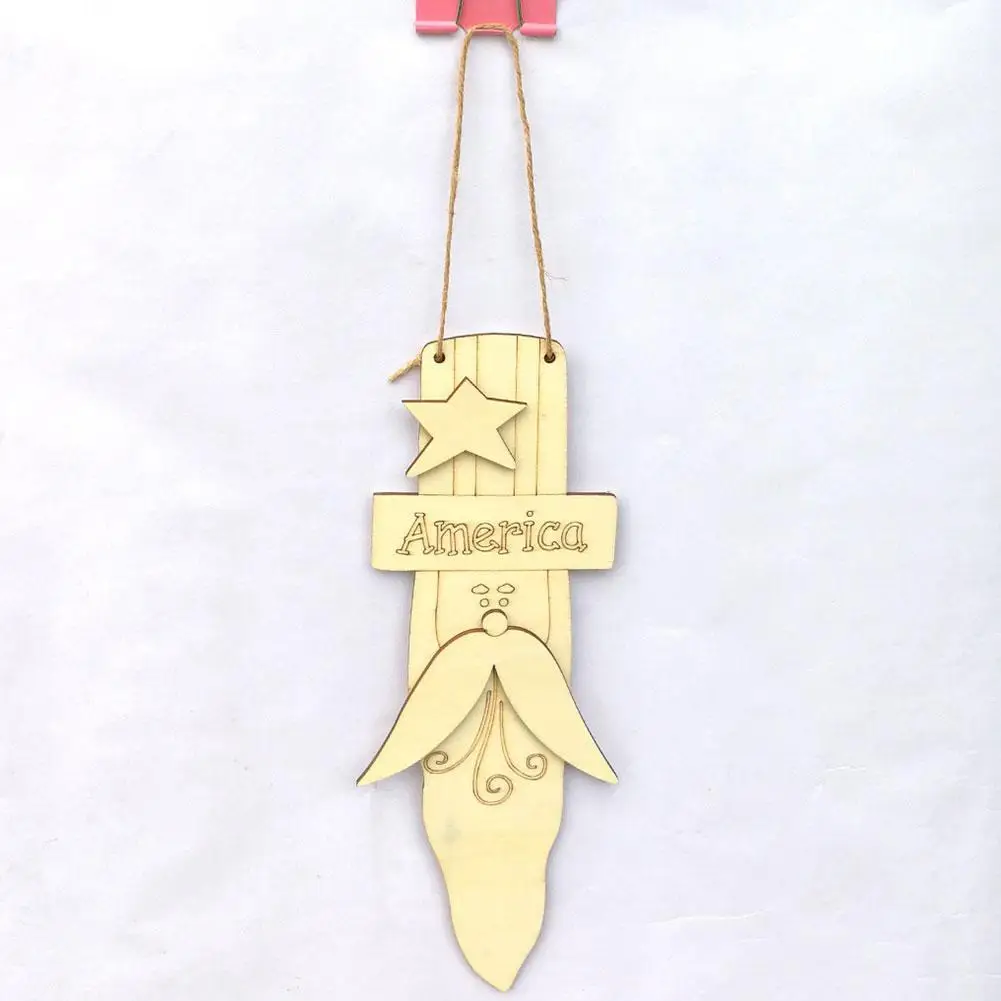 Деревянная подвесная декорация в виде Дня независимости украшение дяди Сэм для