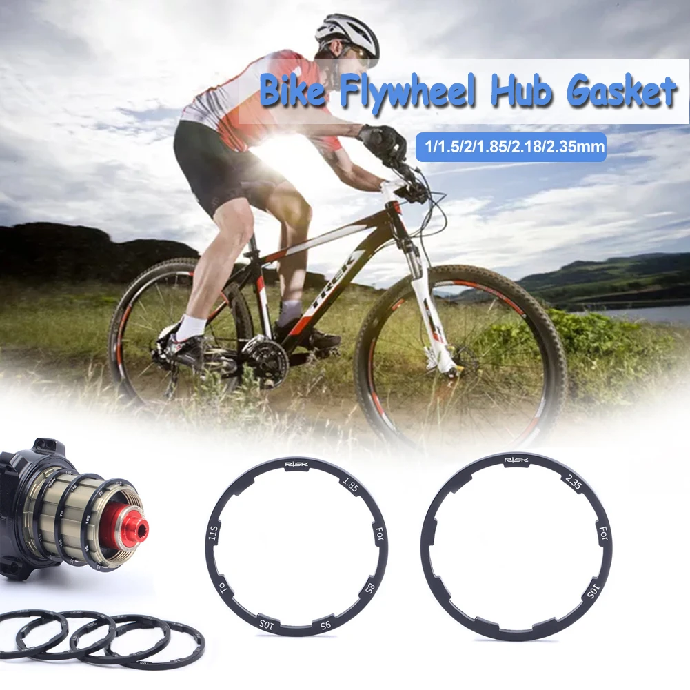 

Bike Flywheel Hub Gasket Bike Hub Spacer Bicycle Headset Washer Aluminium Alloy Flywheel Hub Spacer for Mountain Road Bike