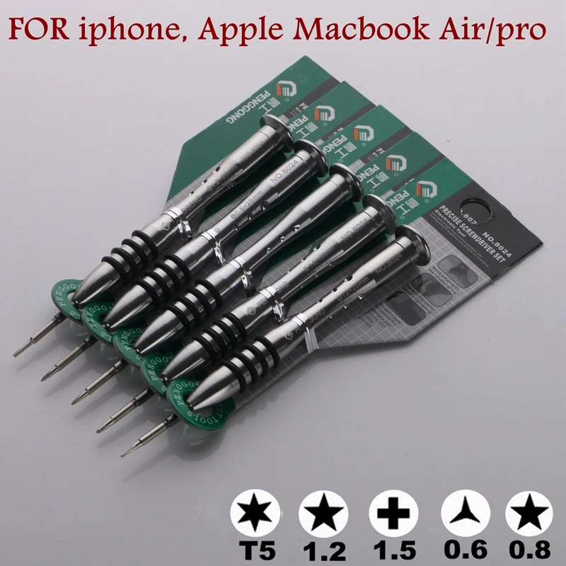 Прецизионная отвертка 1 5 точек 0 8/Pentalobe 2/T5 инструменты для iphone Apple Macbook Air Pro Samsung |