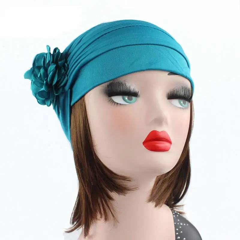 Модная женская кепка Chemo мусульманский тюрбан головной убор с цветочным принтом